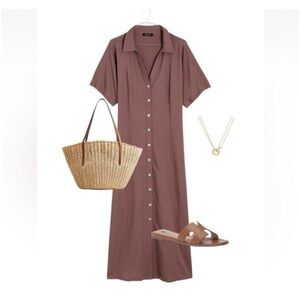 MADEWELL Carmine Linen Dress